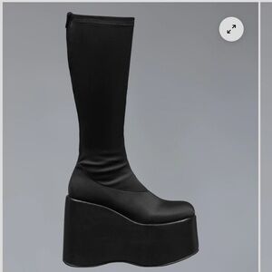 Black Platform Boots (UNIF)